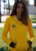 Sudadera surfera de mujer - On The Road Again -  Amarillo