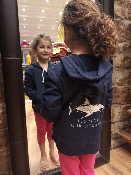 Sudadera con capucha zipper de algodón suéter para niños y niñas 