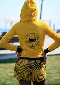 Sudadera surfera de mujer - On The Road Again -  Amarillo