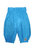 Pantalon azul cían velo 100% algodón para bébés